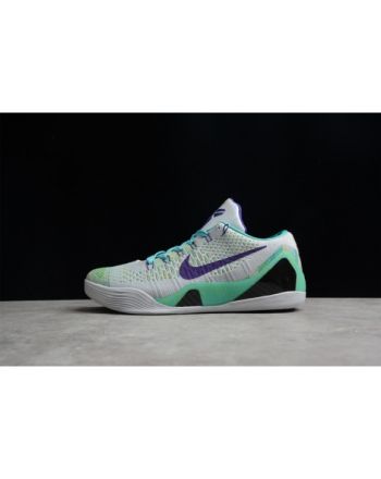 NIKE KOBE 9 GREY GREEN PURPLE 630487-005