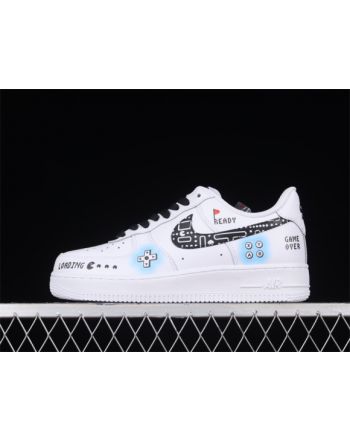 Air Force1 07 Low (GS) video game graffiti low-top casual sneakers CW2288-228