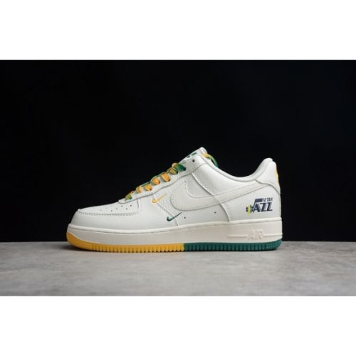 Nike Air Force 1 07 Low White Green Noise Yellow Shoes ZJ6695-303