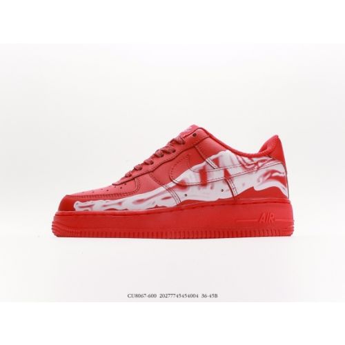 Nike Air Force 1 '07 QS Red Skeleton CU8067-600